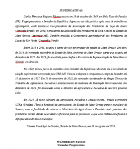 decreto-2-282x300 Sorriso: Ministro da Agricultura Carlos Fávaro recebe Título de Cidadão Sorrisense