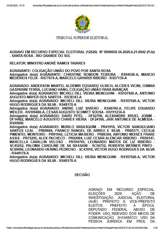 download TSE torna inelegíveis Luciano Hang, da Havan, e dois políticos gaúchos até 2028