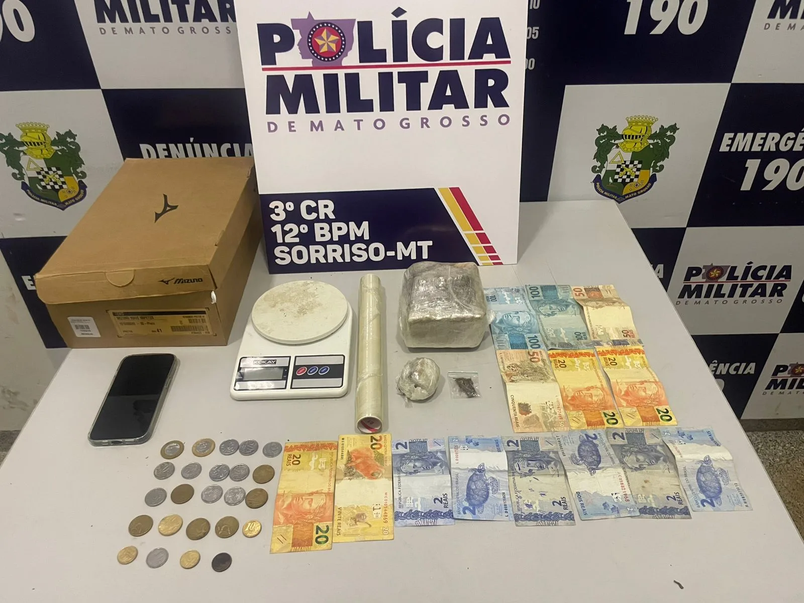 4ae19977-09e2-446d-b4d9-0944b6a887a9 Após tentar colocar fogo em uma kitnet, homem é preso em Sorriso suspeito por tráfico de drogas