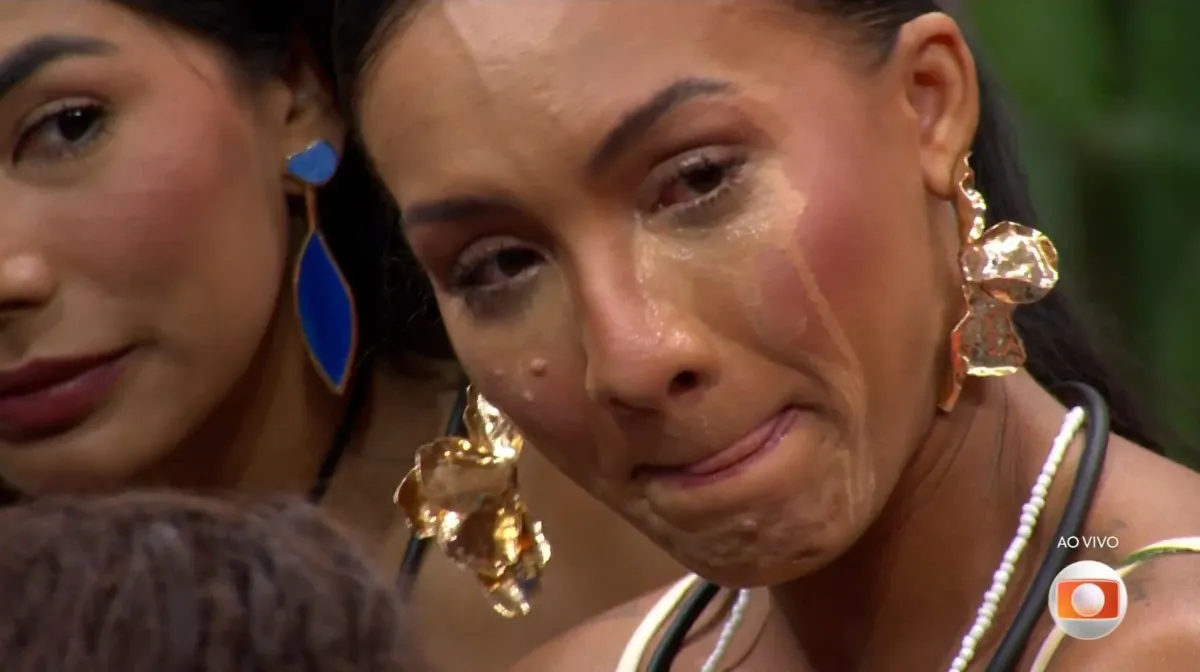 maxiane-maquiagem-borrada Maxiane é eliminada do BBB 26 nesta terça (24) após trajetória marcada por romances, brigas e memes