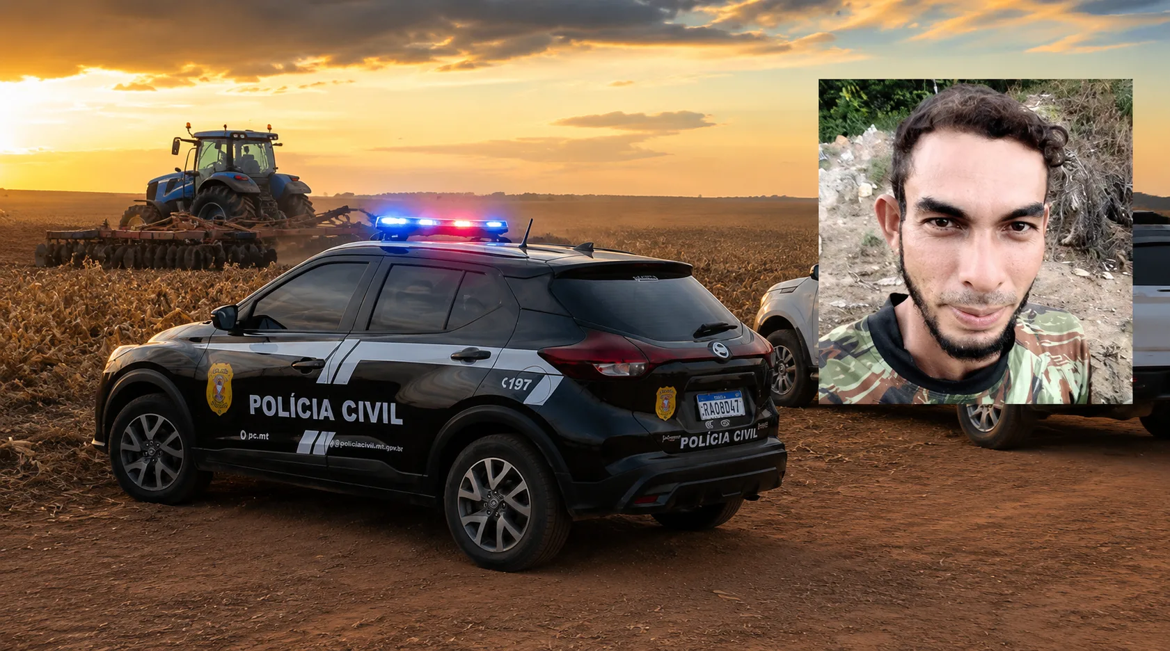 7edcd1e9-be23-4a31-a226-90debf06966a Trabalhador morre após ser atingido por máquina agrícola durante manutenção em fazenda