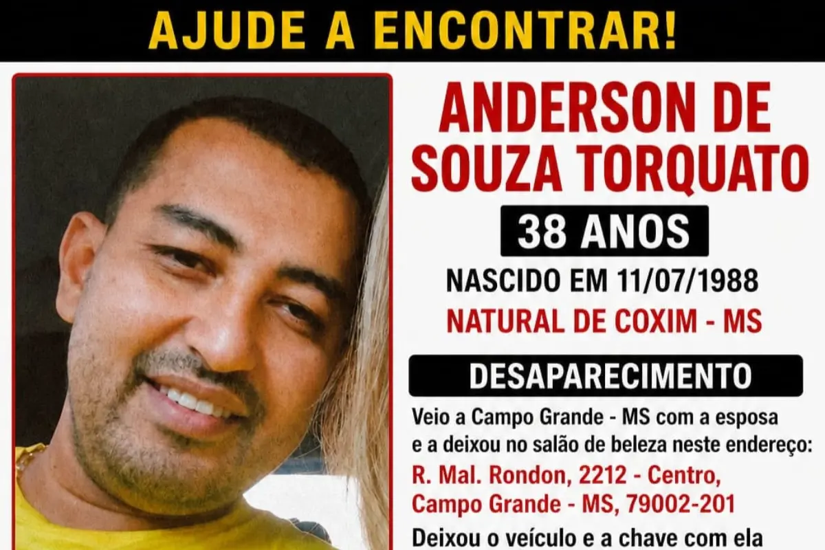 DESAPARECIDO-2 Família procura comerciante desaparecido após deixar carro e sair caminhando em Campo Grande
