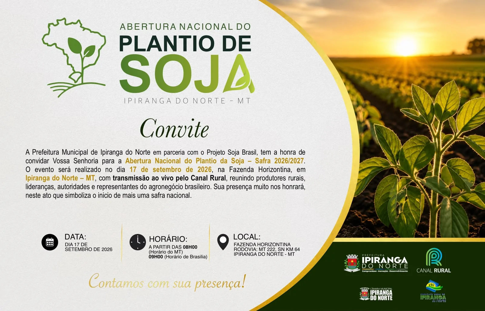 WhatsApp-Image-2026-07-29-at-10.56.21 Ipiranga do Norte lança oficialmente convite para a Abertura Nacional do Plantio da Soja 2026/2027